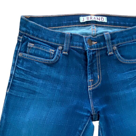 J Brand 914 The Cigarette Straight Leg Dark Vintage Wash Classic Jeans size 26 - Picture 3 of 8